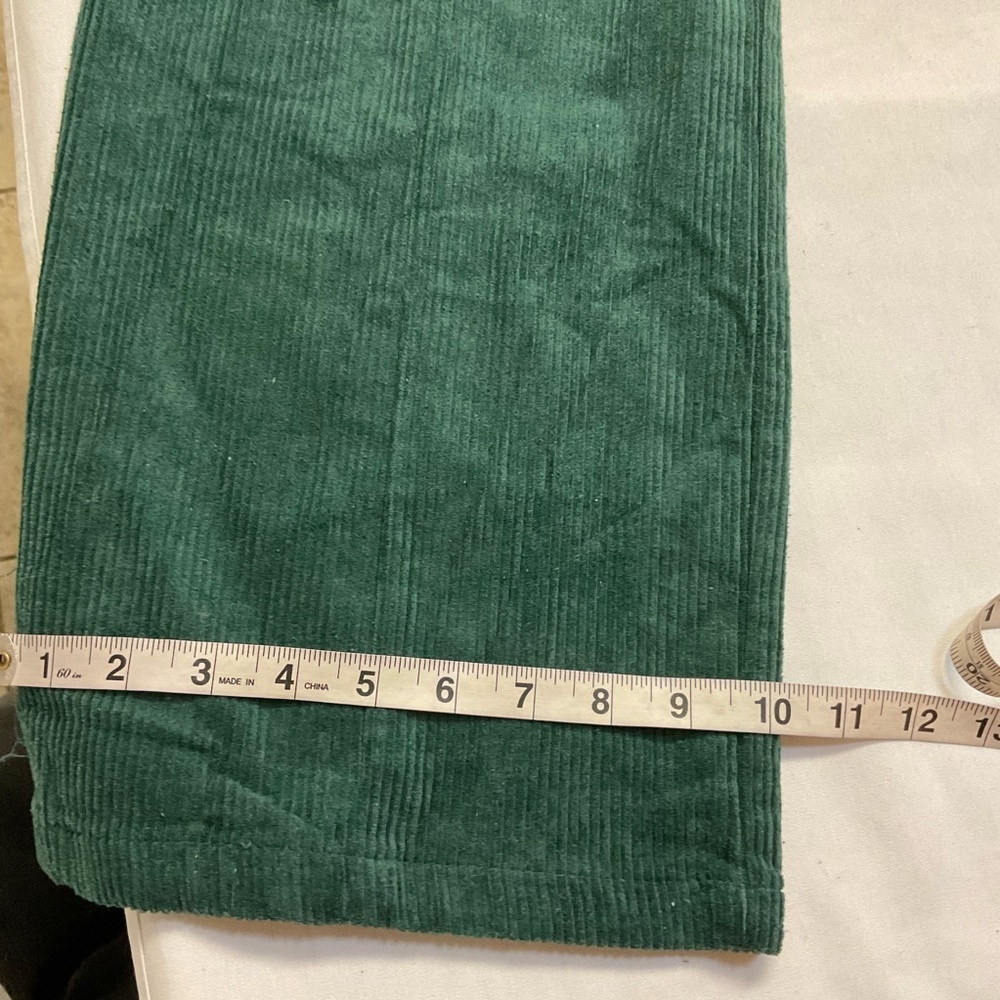 Lulus Green Corduroy Wide-Leg Jumpsuit NWT Women’s Small Belted - Picture 12 of 14
